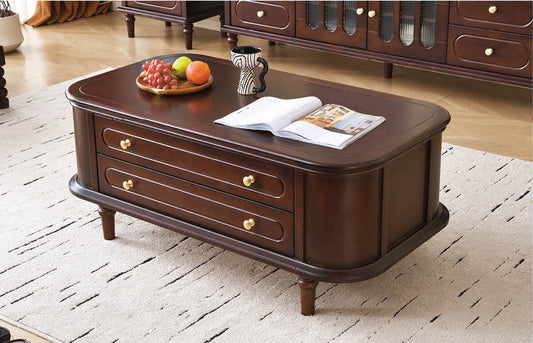 方形圆形抽屉茶几